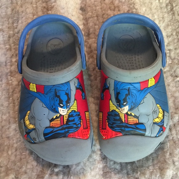 batman crocs size 12